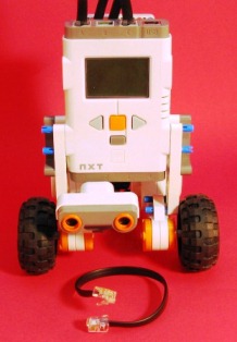Sonar added to ClareBot Lego NXT Robot 5 small image