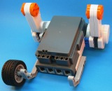 First robot build step 5 completed Lego NXT MindStorms DrGraeme.net